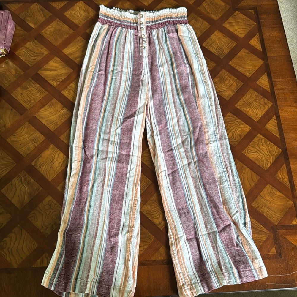 Stripped Flowy Pants